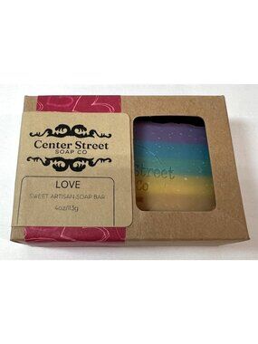 Center Street Soap Co. Love Sweet Artisan Soap Bar 4oz